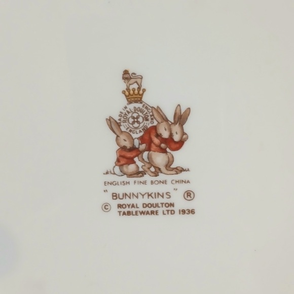 🐰🍽 Royal Doulton Bunnykins Plate Bunnies Ceramic 🍽🐇 - Picture 3 of 4